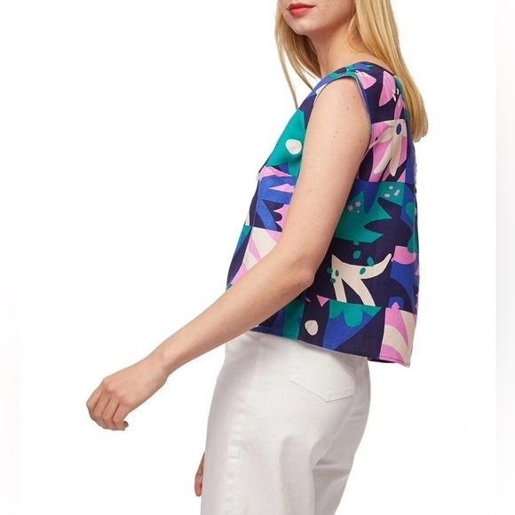 PRINCESS HIGHWAY Linen blend Suki Sleeveless Cropped Blouse Top - Picture 2 of 14